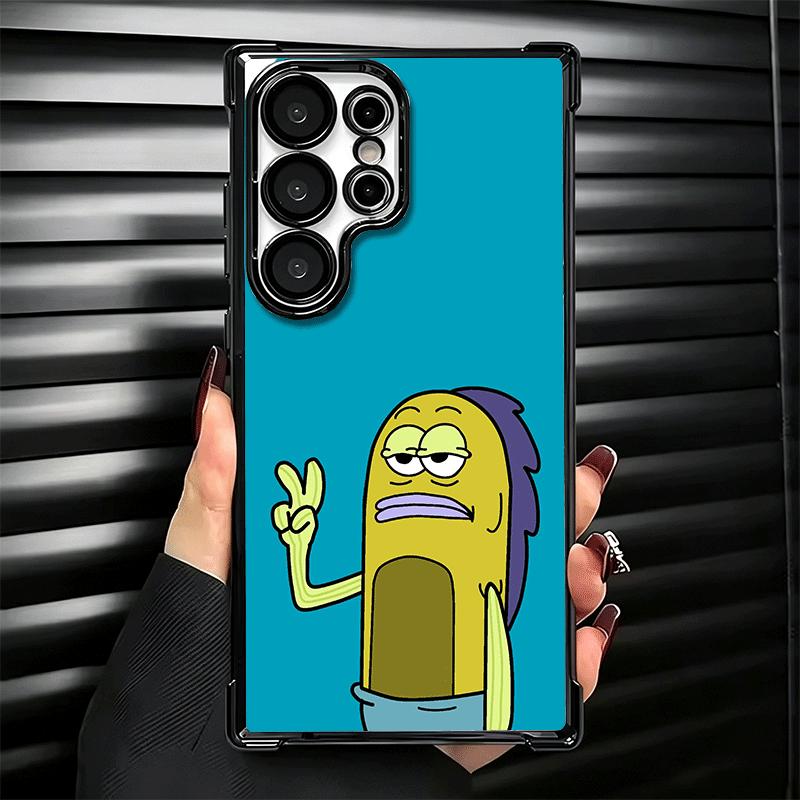 Funny Cartoon Ugly Fish Soft Phone Case For Samsung Galaxy S26 Ultra S25 Edge S24 FE S23 Plus S22 S21 + S20 Plating Anti-Fall Fu