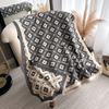 Four-Leaf Flower Fashion Women'S Imitation Cashmere Fringed Warm Scarf Air Conditioner Shawl Scarf Explosion
