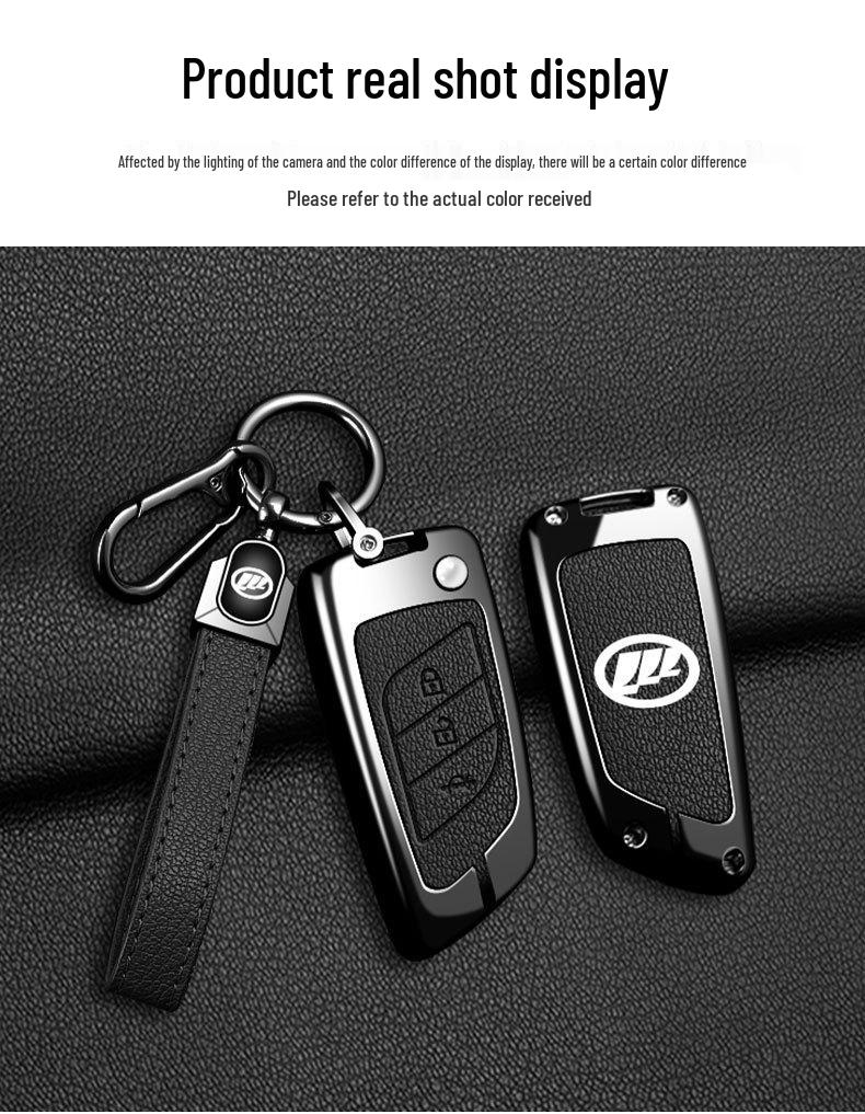 Lifan X50/X60/X80 Full Coverage Metal Key Case with Buckle – Multi-functional Car Accessory