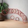 10-pack 43,6*35*4,3 mm silikon O-ringar för kaffe, röd VMQ tätningspackning
