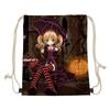 Halloween Pumpkin Drawstring Gym Bag School Yoga Swimming Mountaineering Rope Bag Backpack Boy Girl Gift HBC202863Z3