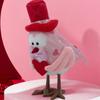 Valentines Day Decorations Bird  Ornament Figures Tiered Tray for Party Table Home Mantel Decorations