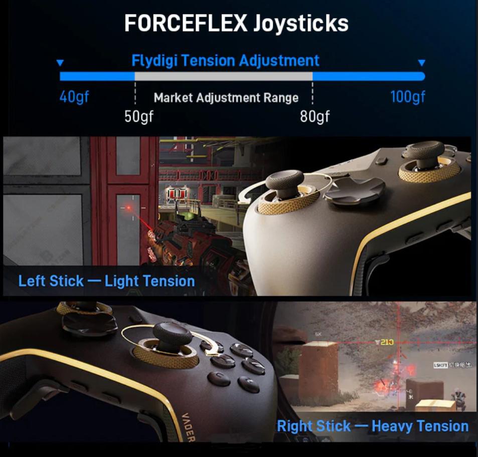 Flydigi Vader 5 Pro Controller FORCEFLEX Joystick with Charging Dock 2 Pro Suit for Pc NS Ios Multi-platform Wireless Gamepad
