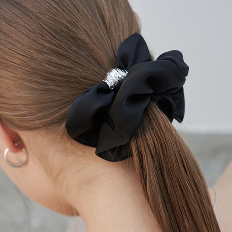 

cotoit Шелковистая резинка для волос_Черный (BLACK)