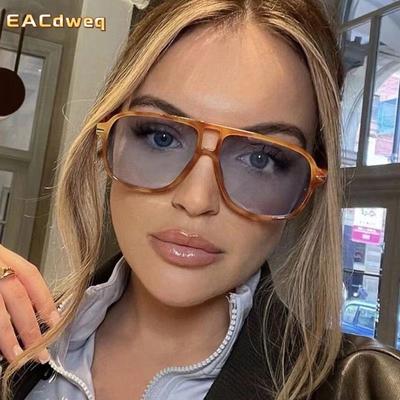 Retro Double Bridges Pilot Men Rivets Sunglasses Fashion Brand Designer Women Luxury Sun Glasses Shades Eyewear Uv400
