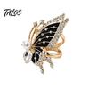 Lightweight Scarf Ring Rhinestone Butterfly Ring, Elegant Slide Sparkling Holder for Women Silk Scarves Shawls Shirts Neckerchiefs Non-slip