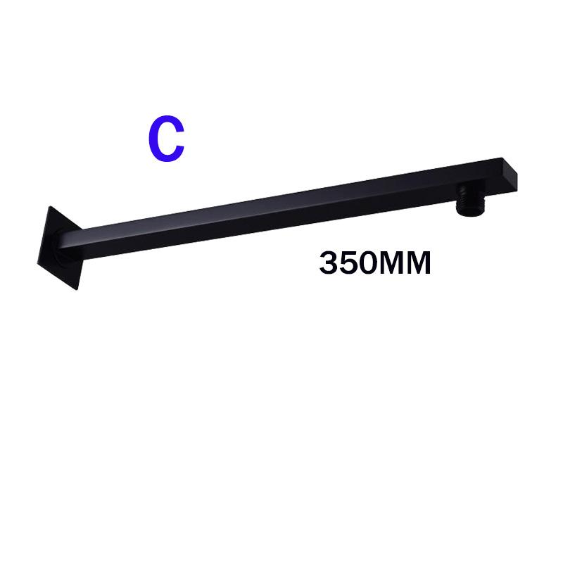 BAKALA  Black Stainless Steel Wall Mounted or Ceiling Mounted  Bathroom Shower Arm Shower Rod