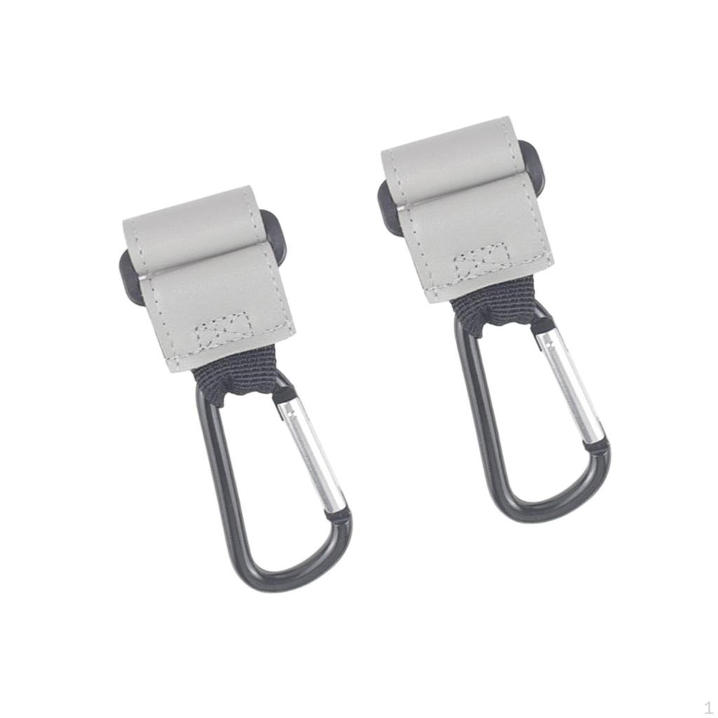 2 Pieces Baby Strollers Hooks Organizer Multipurpose Clips for