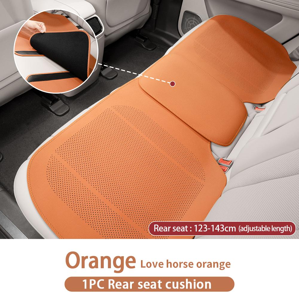Universal Car Seat Cushion Leather Thin Breathable Hole Summer Car Interior Seat Cover Four Seasons Automotive Parts