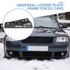 2Pcs Black EU Standard License Plate Holder Bracket Frame Anti-corrosion Waterproof Durable Car Auto Accessories Mount Cover License Plate Covers