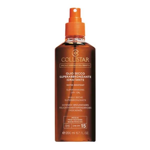 Collistar Super Tanning сухое масло водостойкое Spf15 200 мл