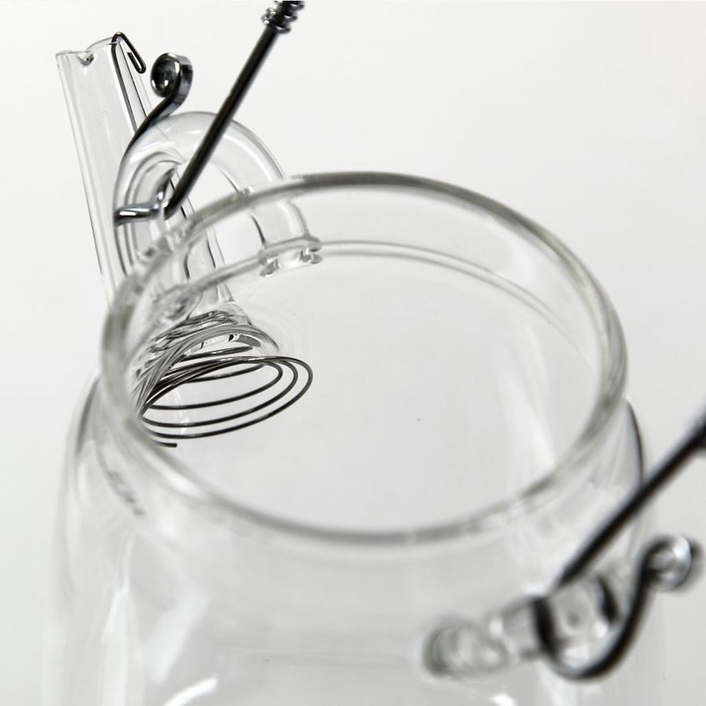 TEATSIGHT Heat-Resistant Glass Teapot, Vertical, Heat Resistant: -20°C To 120°C, Transparent, 360ml