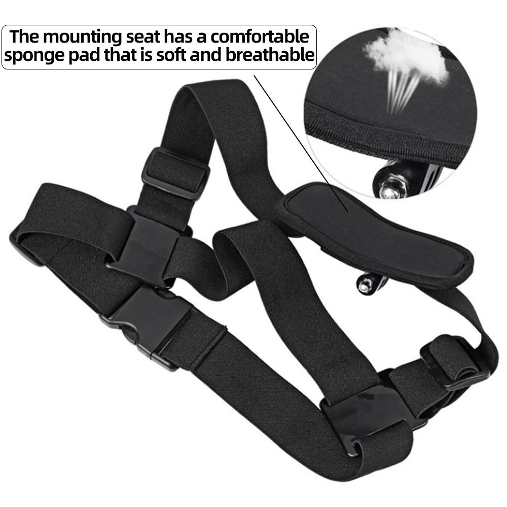 Shoulder Strap Mount for GoPro Hero 13 12 11 10 9 8, Adjustable Single Shoulder Harness First Person POV Mount for Action Caera
