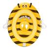 Baby Swim Ring with Cover and Leg Holes, Cute Bee Design, UV Protection SPF50+, Removable Sunshade, Suitable for Children 6 Months-3 Years Old (Yellow