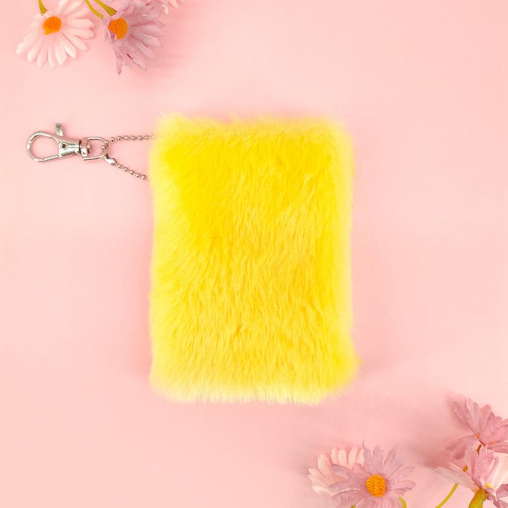 Mini Notepad Stylish Plush Mini Notebook Small Journal Book Keychain Diary For Stationery Enthusiast School Children
