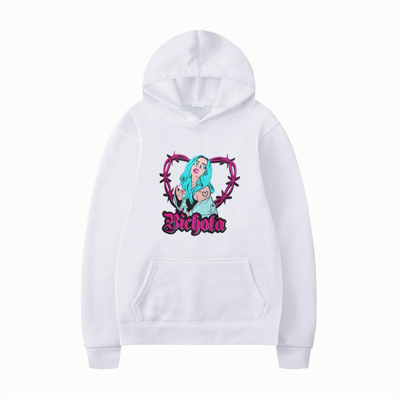 Karol G Letter Print Hoodies New Autumn Men Fashion Long Sleeve Sweatshirts Women Casual Streetwear Pullovers Sudaderas