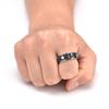 8mm Star Shaped Rotable Ring for Men Stainless Steel Pressure Relieving Ring Vintage Punk Jewelry New