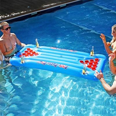 Παιχνίδι πισίνας Beer Pong - Φουσκωτό στρώμα παιχνίδι αλκοόλ πισίνας