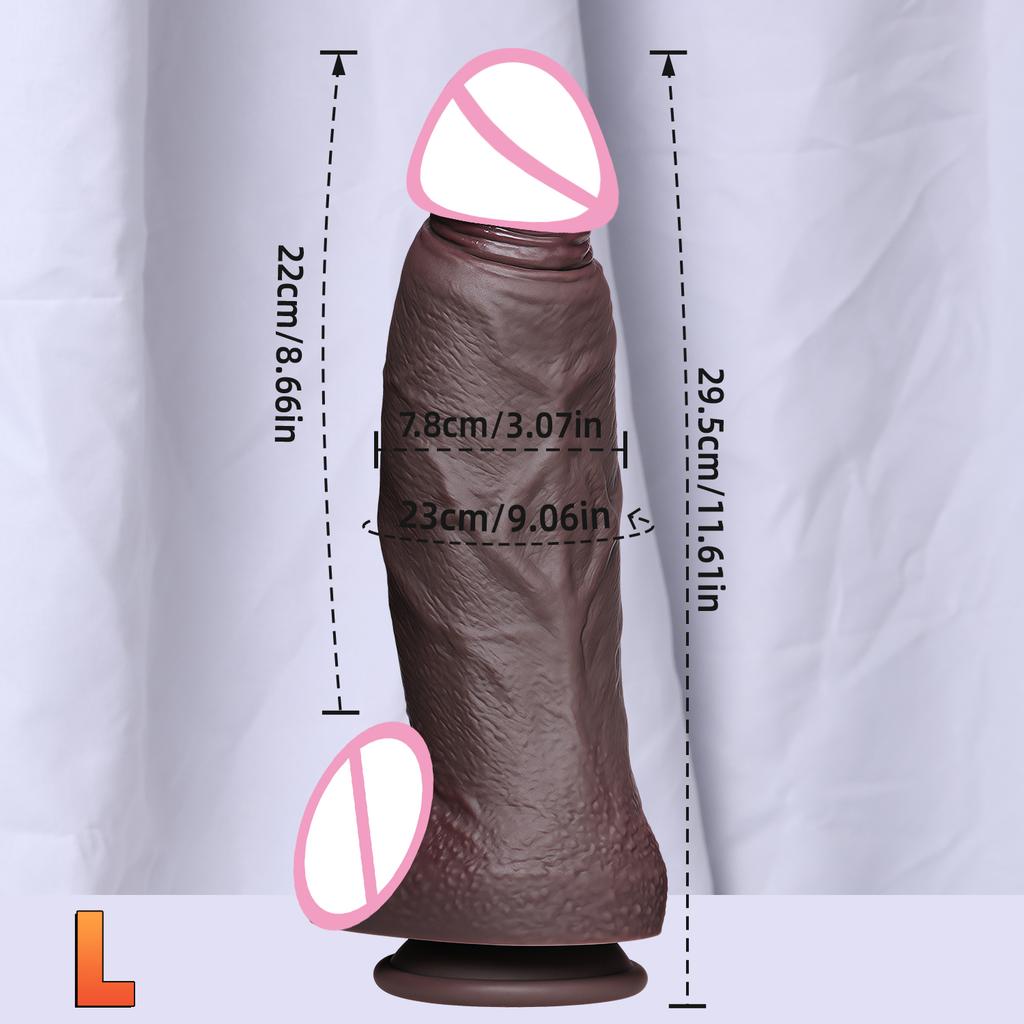 New Realistic Soft Double Silicone Big Dildo 2 Colors Penis 3 Sizes Vaginal Masturbation Suction Cup Dick Woman Anal Sex Toy