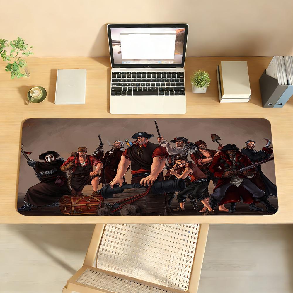 Game T-TF2 Mouse Pad Anti Slip Rubber Edge Locked Thickened Laptop Gaming Desk Mat
