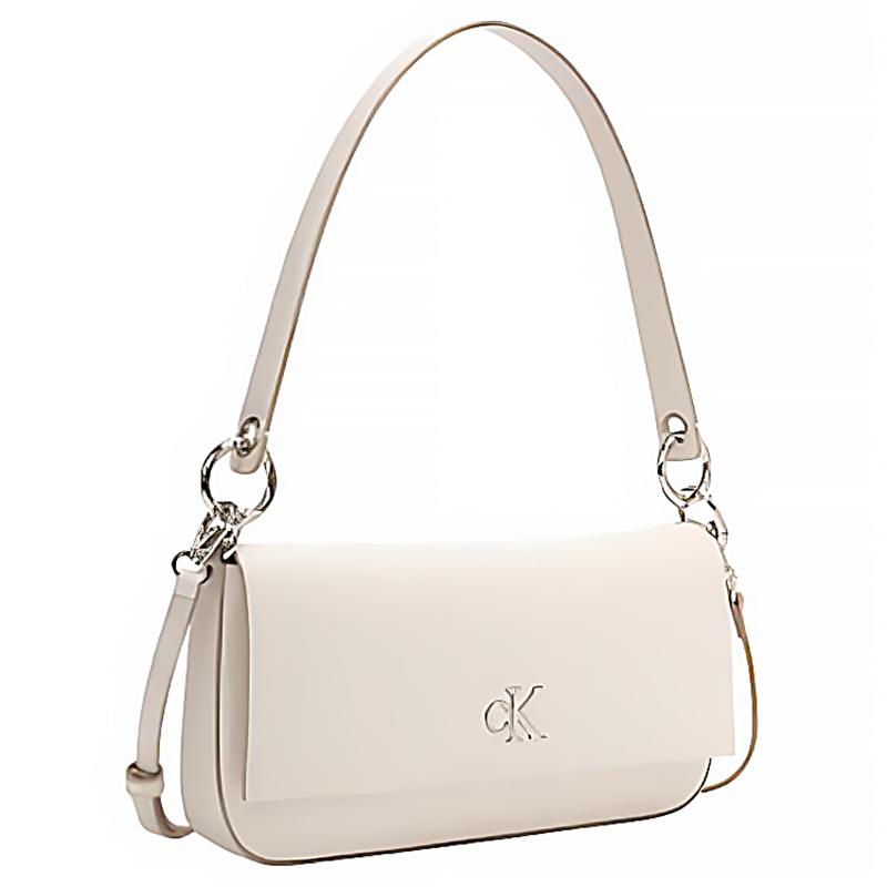 New CALVIN KLEIN Synthetic Material Crossbody Bag, Shoulder Bag Women's Cow Ivory 4K3000G-67U