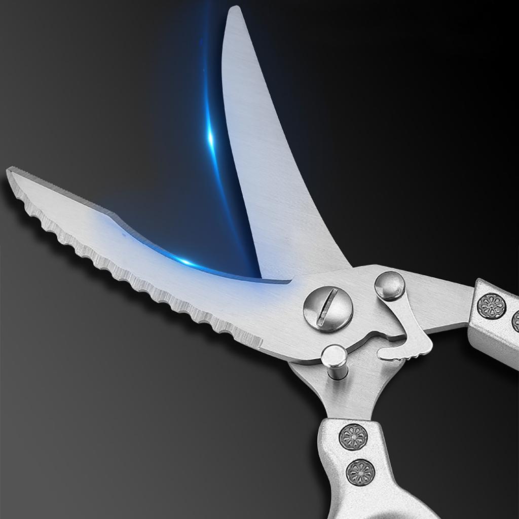 Hunting Knife Stainless Steel Boning Butcher Knife Meat Cleaver Camping Knife Kitchen Scissors Chicken Bone Shears