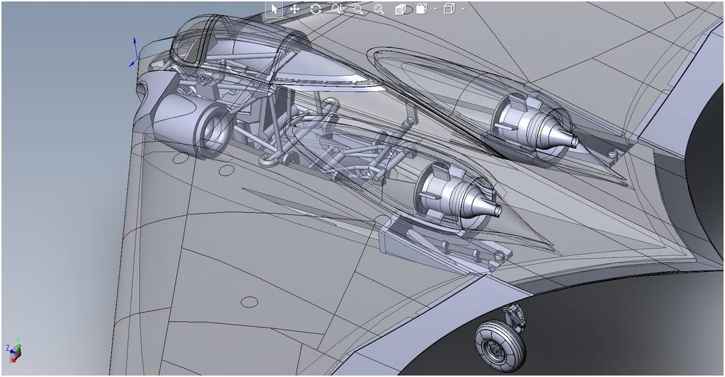 Micromill 1/72 Maßstab Deutsche Luftwaffe Horten H-9 V1 BMW 003 Strahltriebwerk (AMP-Marke) Plastikmodellbausatz MKRAMP72-017 Spritzguss in Farbe
