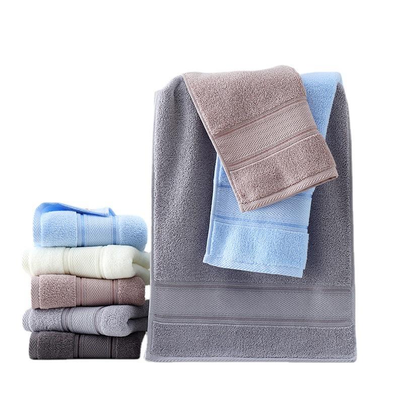 Towel Long-staple Cotton Antibacterial Towel Cotton Towel Face Towel Absorbs Water and Does Not Shed Hair Men's Towel