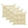 Chaises de jardin - MAISON EXCLUSIVE - Acacia massif - Lot de 4 - Coussins imperméables - Bois d'acacia huilé