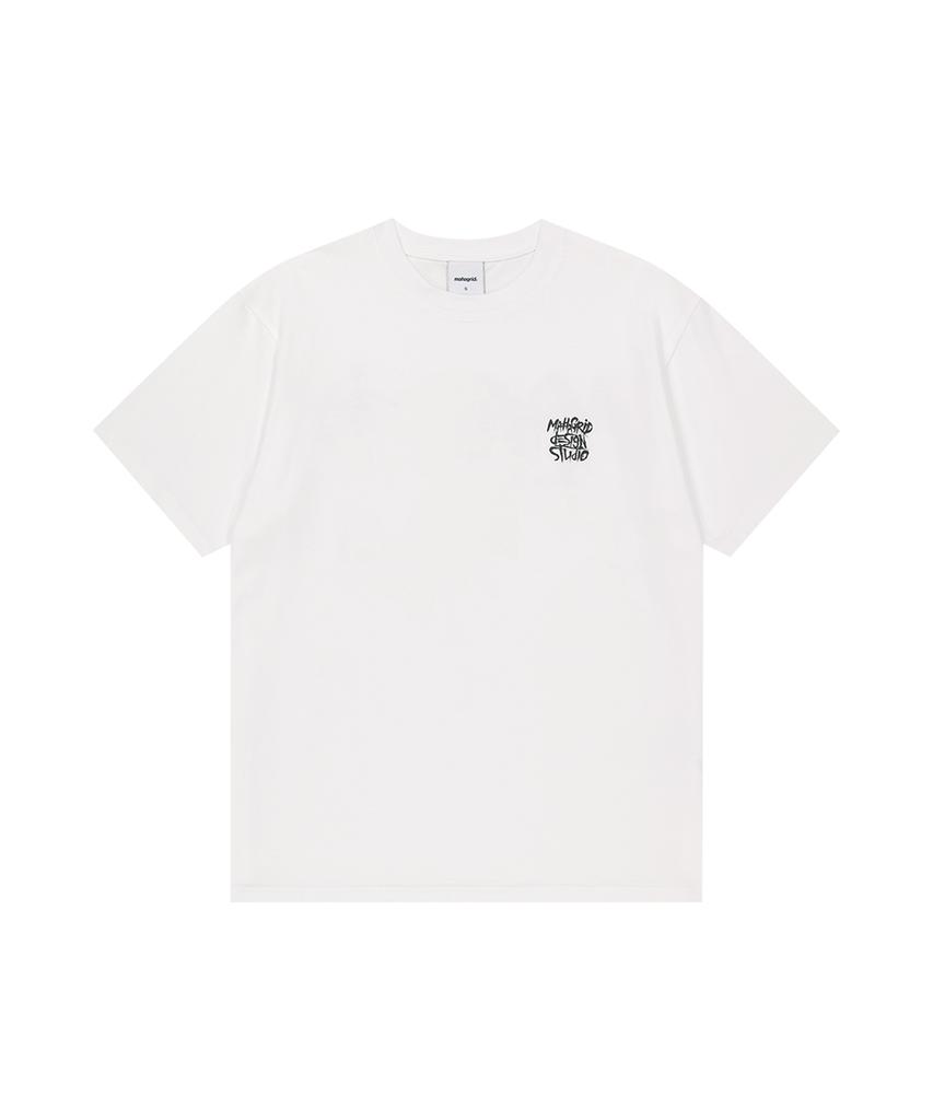 MAHAGRID Camo Slash Logo Tee White(Mg2Gmmt516A)
