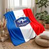 France National Football Team Theme Blanket Soft Flannel Fleece Blanket Warm Lightweight Throw Blanket for Home Sofa Bed