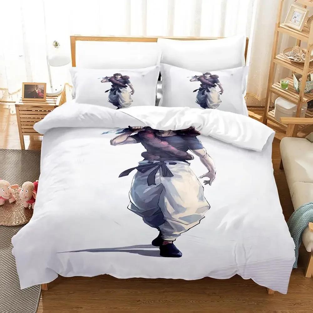 New Toji Fushiguro Jujutsu Kaisen Bedding Set Single Twin Full Queen King Size Bed Set Aldult Kid Bedroom Duvet Cover Sets Anime