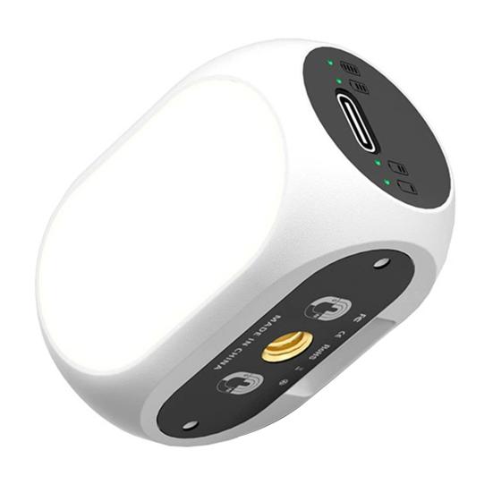 

Стабилизатор-подвес для телефона, заполняющий свет для DJI 3000K-6500K, 3 цвета освещения, 10 уровней регулировки яркости, карманный размер, магнитный, для записи видеоблогов на смартфон белый