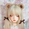 Cute Plush Bear Ear Hair Hoop Adorable Cartoon Face-Washing Hair Clip Fun Headband for Girls Cosplay Accessory