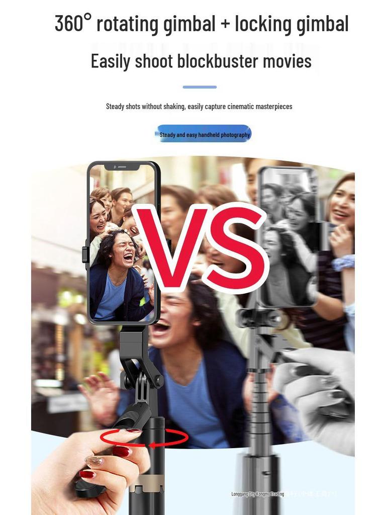 1.8m Selfie Stick Tripod & Video Stabilizer: Professional Live Streaming Floor Stand for All Mobile Phones