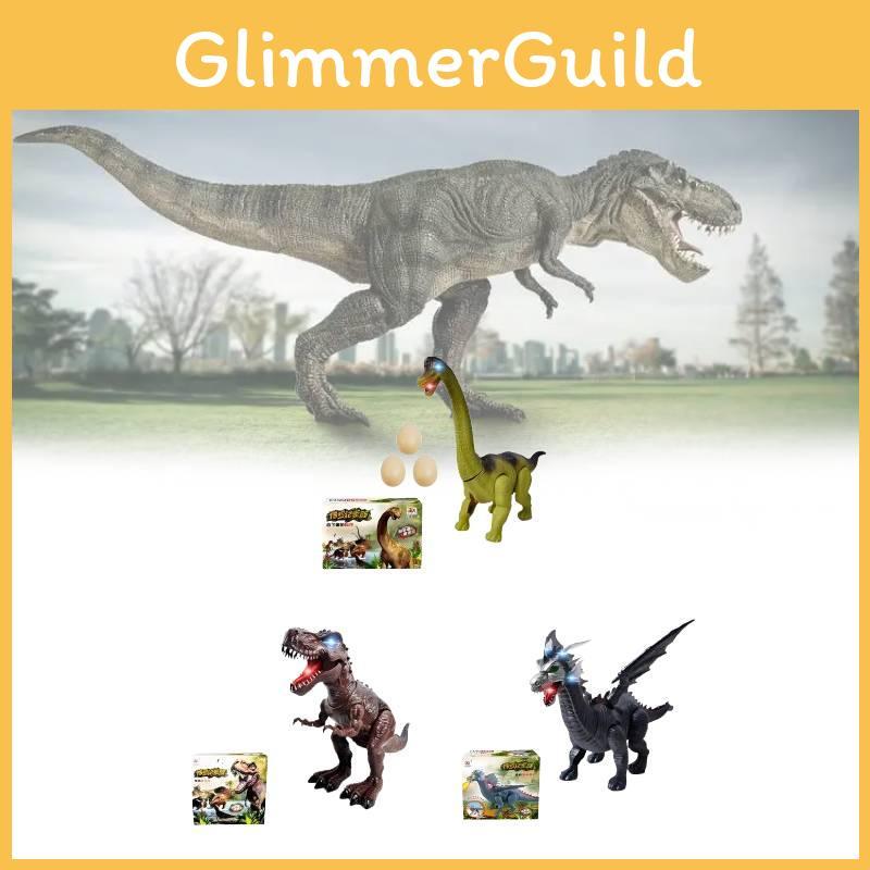 Kids Plastic Dinosaur Toy Led Lighting Walking Ability Sensory Emotional Growth