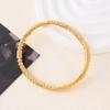 Premium Titanium Steel Gold Round Bead Bracelet - Durable, Stackable, Versatile Hand Jewelry
