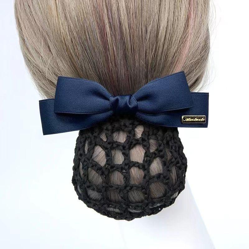 Professional Hair Net Bowknot Clip for Nurses and Flight Attendants