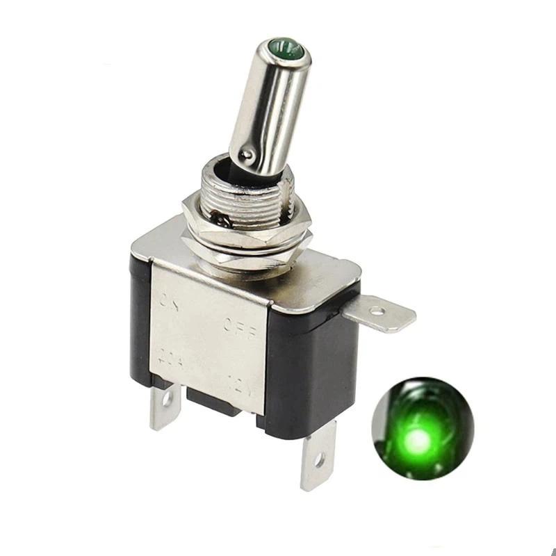 Durable Toggle Switch SPST On Off with Safety Cap Cover For Car Boat Truck Efficient Power Control