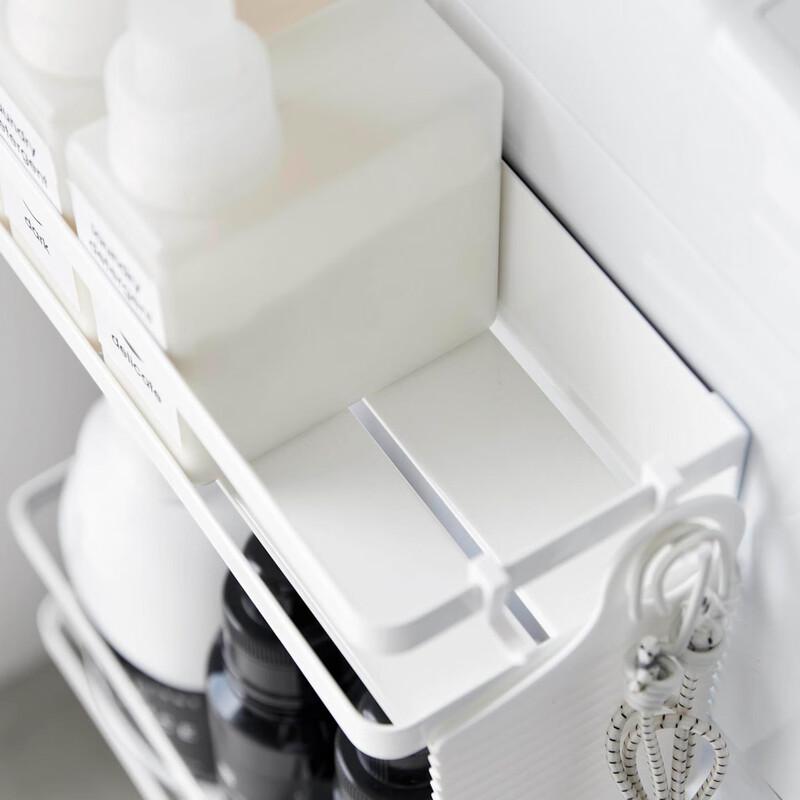 Miflame No-Drill Movable 2-Tier Washing Machine Storage Rack