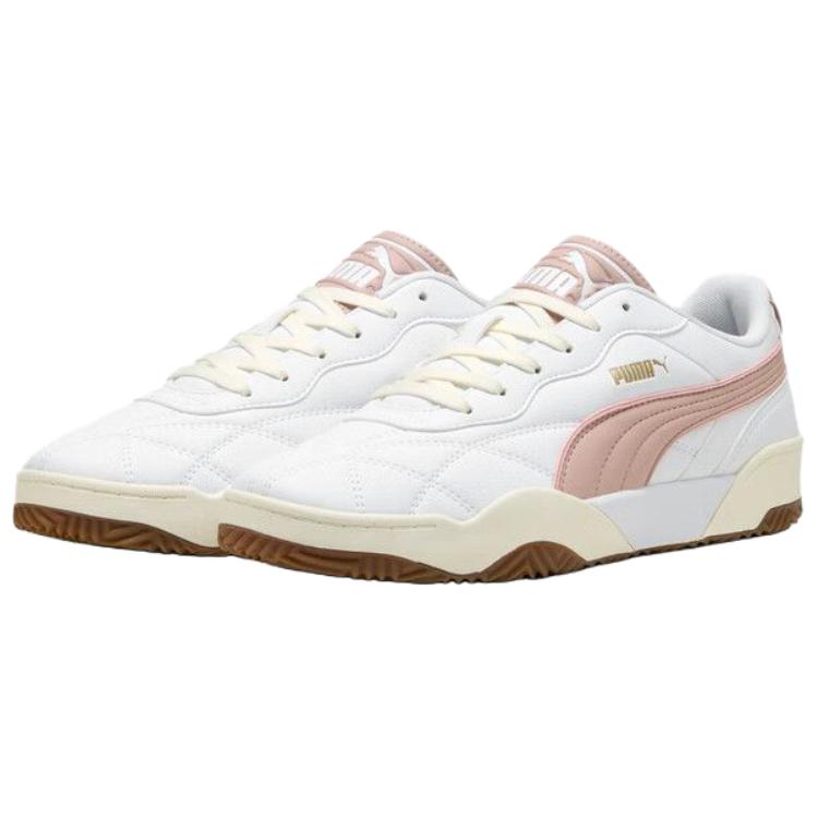 Puma Tifosi Synthetic Leather Classic Retro Low-Top Sneakers Unisex Sneakers White Pink 397454-08
