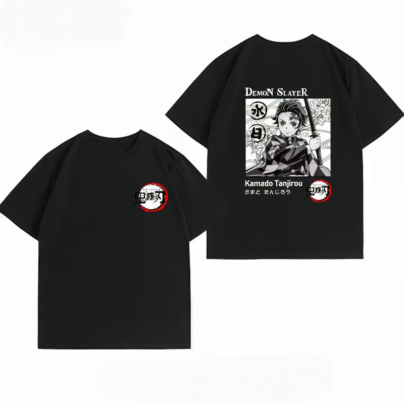 Unisexs Clothing New 100 Cotton Summer TShirt Bandai Demon Slayer Unisexs TShirt Tanjiro Print Casual Unisexs TShirt S