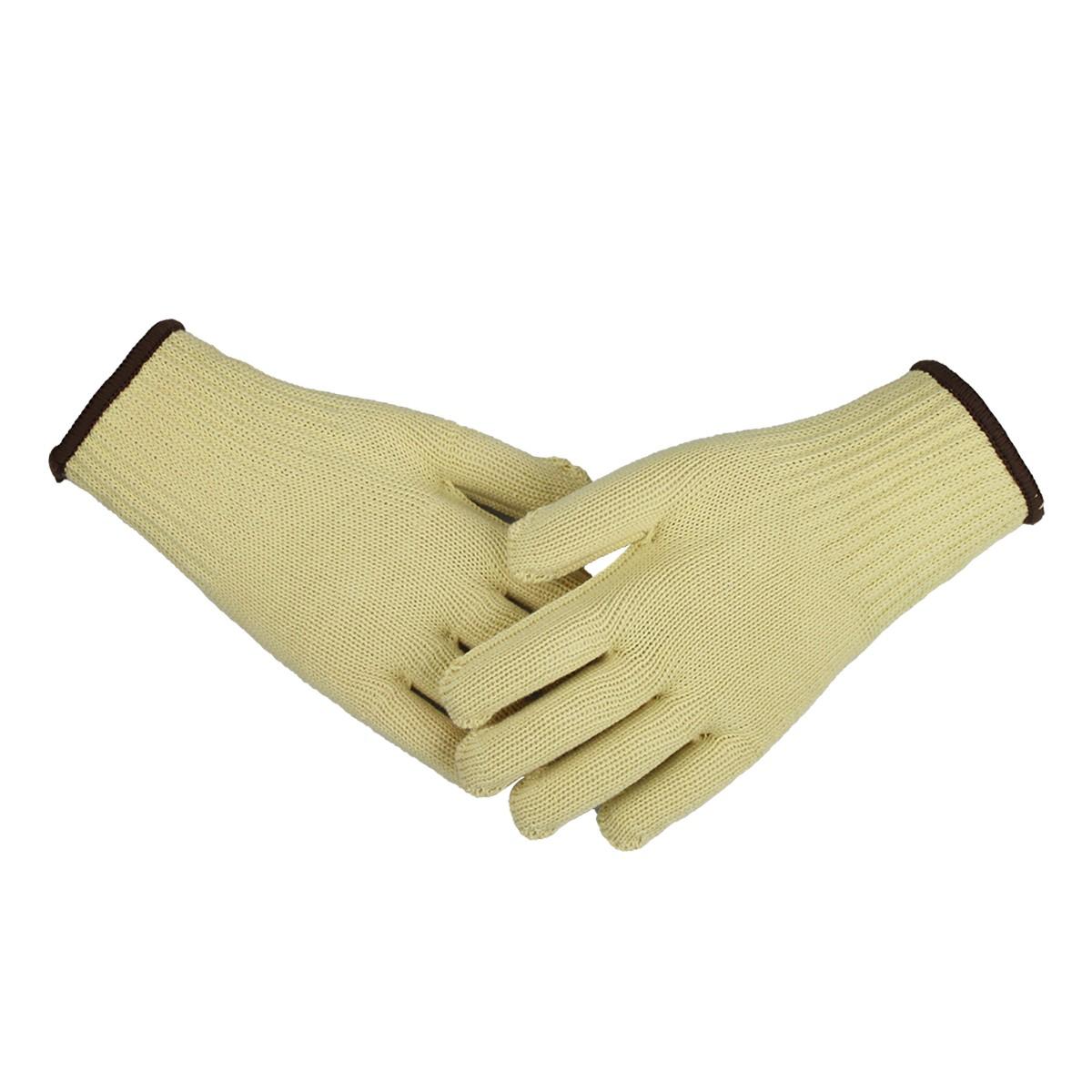 Aramid Knitted Flame-Resistant Heat-Insulated Anti-Cut Fireproof Gloves (Yellow,M) жёлтый