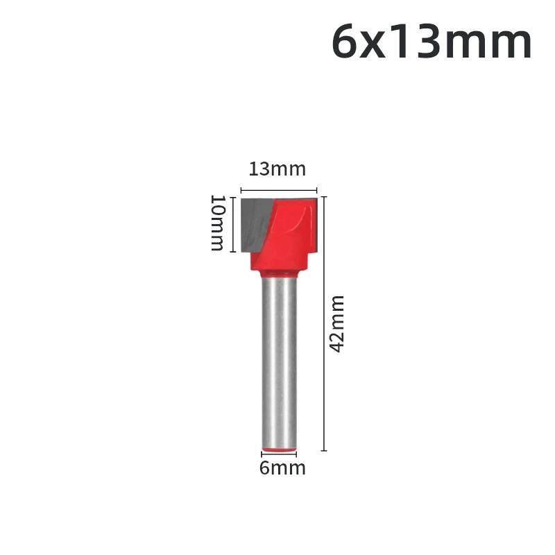 1 Stück 6/8mm Schaft Reinigungsboden Gravur Fräser Holzbearbeitungswerkzeug Vollhartmetall Holzfräser Schaftfräser 8/22/28/32mm