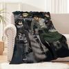 Anime A-Attack On T-Titan Cool Blanket Soft Comfortable Nap Plush Suitable For Iiving Room Office Bedroom Birthday Home Kid Gift