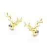 Cute Big Antler Earrings For Women, Trendy Earrings For Christmas And Festivals, Micro-Inlaid Zircon Fashion Earrings.