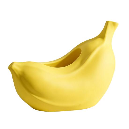 Tissue Box, Matte Banana Shape Tissue Holder, Easy Pull Thickened Waterproof Moisture-Proof Tissue Dispenser, for Home Dining Room