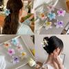 6cm Acryl Farbverlauf Frangipani Haarspange Damen Koreanisch Süß Haifischclip Haaraccessoires