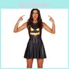 Elegant Black Pumpkin Lantern Mini Dress For Halloween And Everyday Wear
