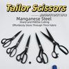 8-12inch Tailor Scissors Anti-Rust Black Leather Cutting Scissors Ergonomic Comfort Grip Handled Pinking Shears Craft Projects